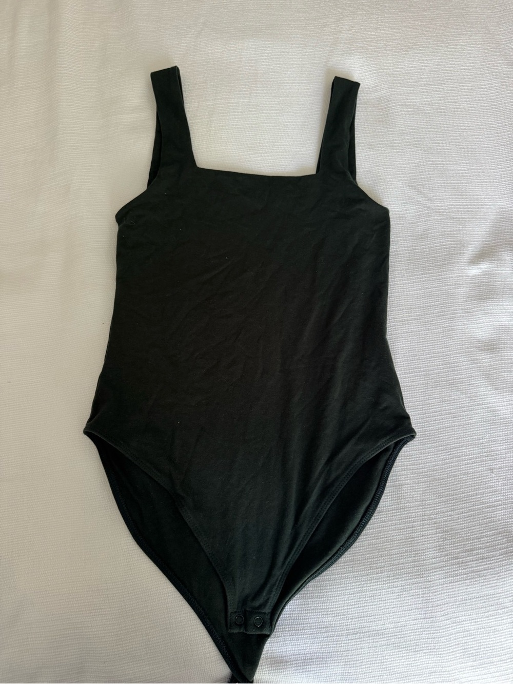 Old Navy Dark Green Square-Neck Bodysuit